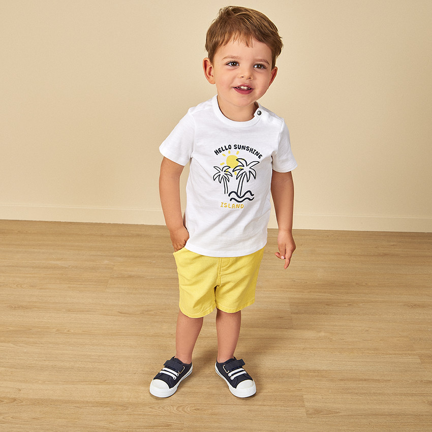 Ensemble 2 pièces print palmiers pour bébé garçon 