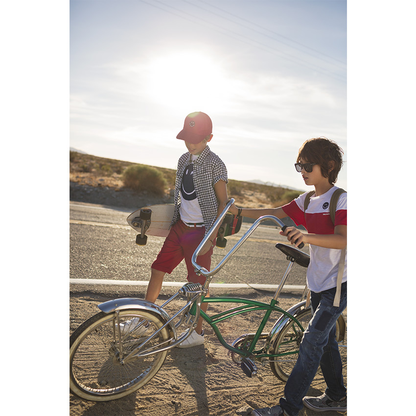 Junior - Chemise manches courtes en vichy 