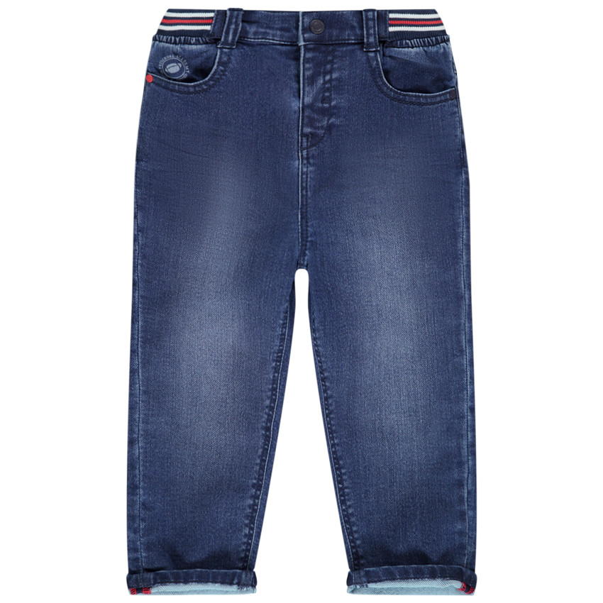 Jean denim effet délavé pour bébé garçon 