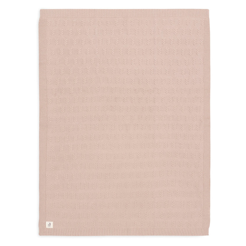 Couverture berceau Grain Knit 75x100 cm - Wild Rose  