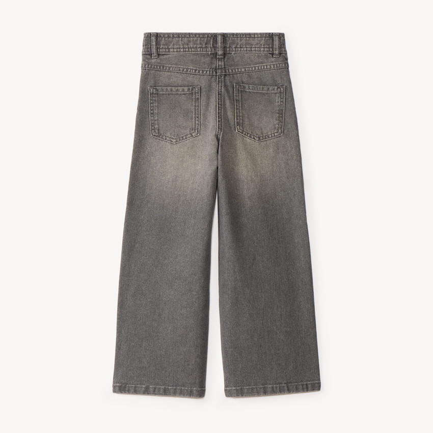 Jean large fille uni 