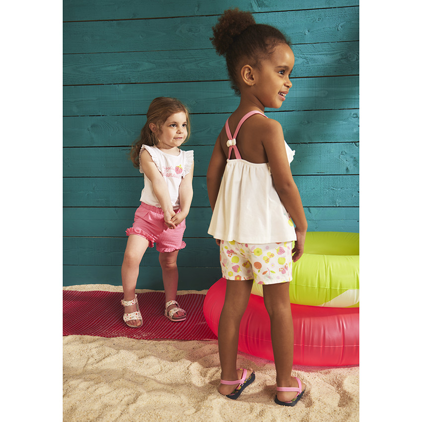 Ensemble 2 pièces avec short imprimé pour bébé fille 