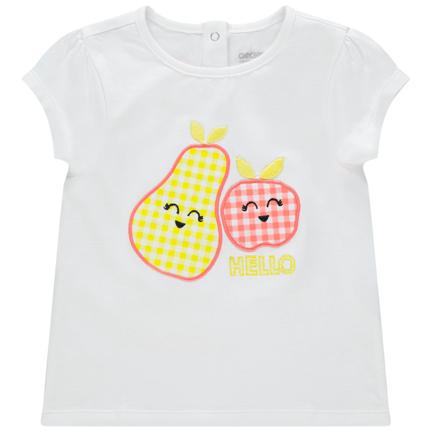 T-shirt manches courtes en coton à carreaux