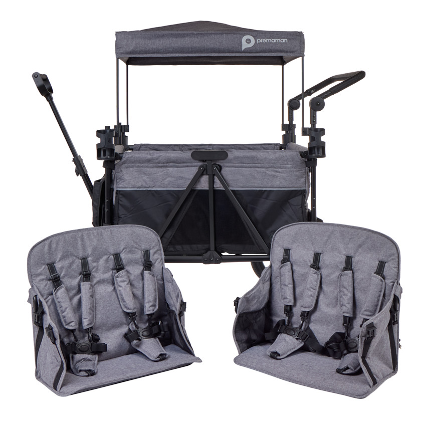 Poussette multiple - 4 places 