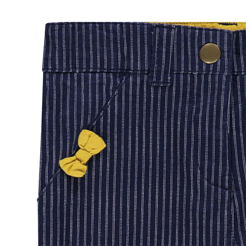 Pantalon chino à rayures fantaisie 