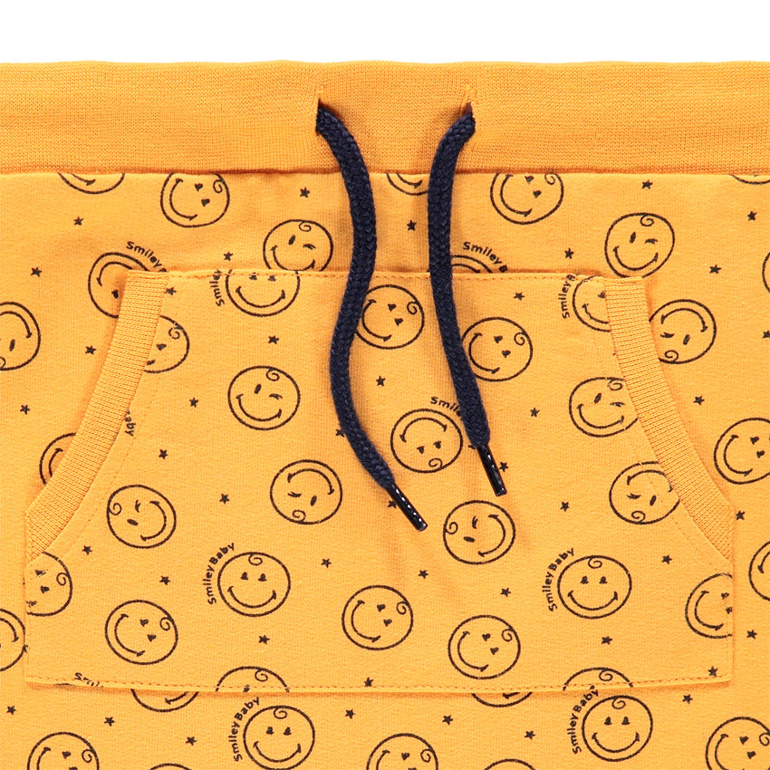 Pantalon de jogging en molleton motif Smiley Baby all-over 