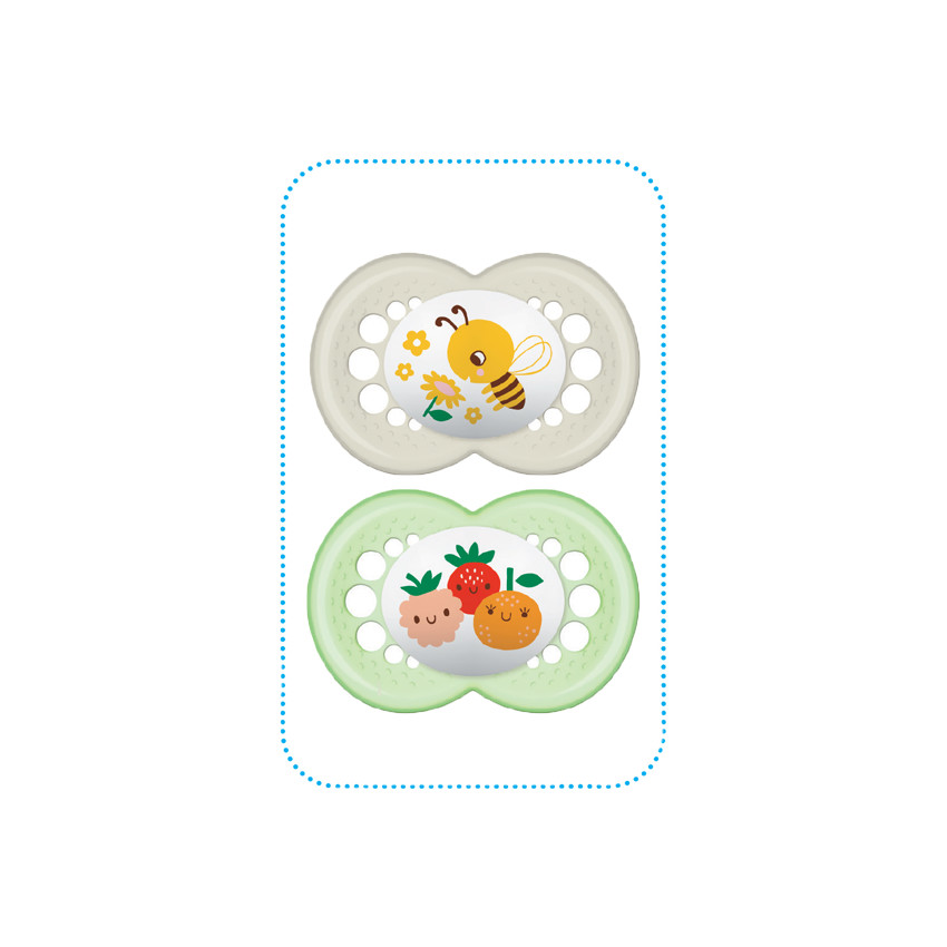 Lot de 2 sucettes en silicone 18M+ - Original Classique 