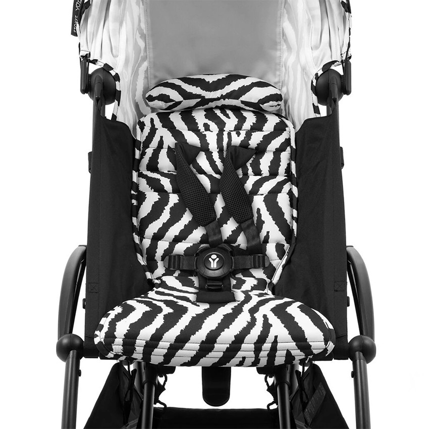 Poussette Stokke® YOYO³ à partir de 6 mois - cadre blanc/zèbre 