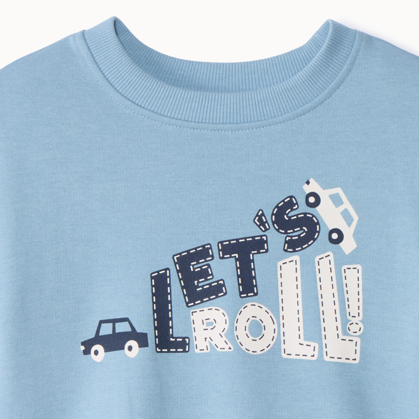 Sweat molleton oversize printé pour bébé garçon 