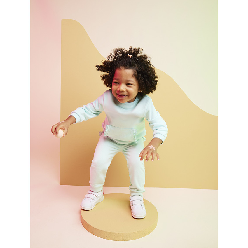Pantalon de jogging avec détails volantés pour bébé fille 