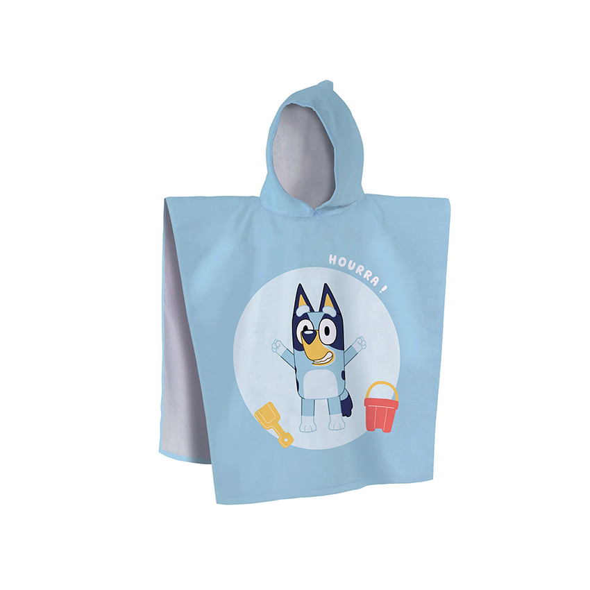 Poncho de bain imprimé Bluey 60 x 120 cm