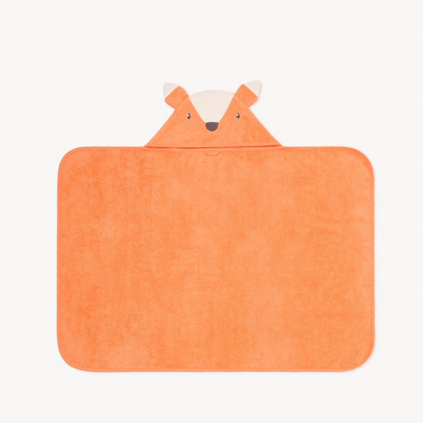 Cape de bain renard - 80x80 cm 