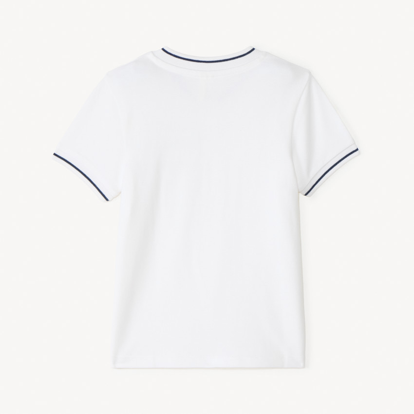 Polo manches courtes uni à col teddy pour bébé garçon 