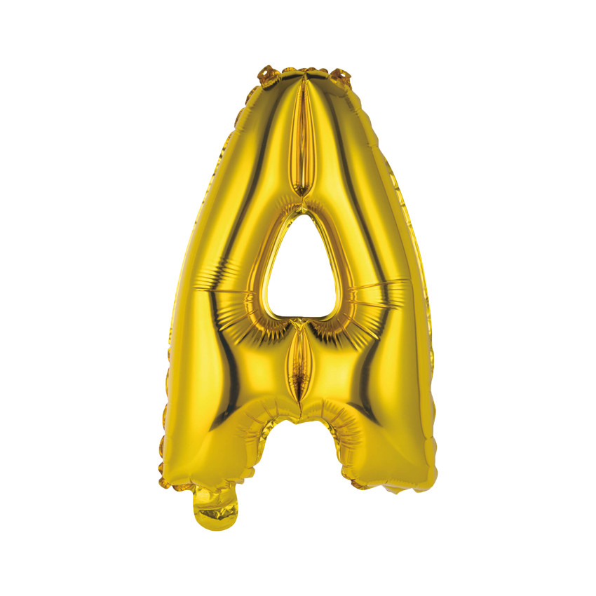 Ballon lettre A Doré 