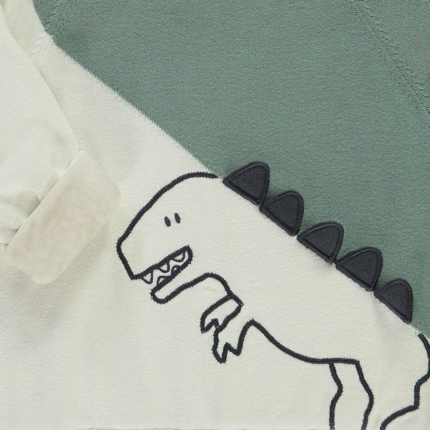 Pull manches longues fantaisie en tricot pour bébé garçon  