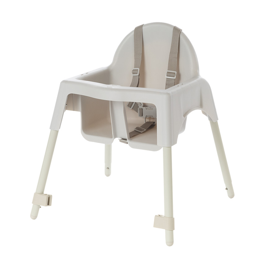 Chaise haute fixe 2 en 1 Capucine 2.0 beige - Ecru (Babycare) - Image 6