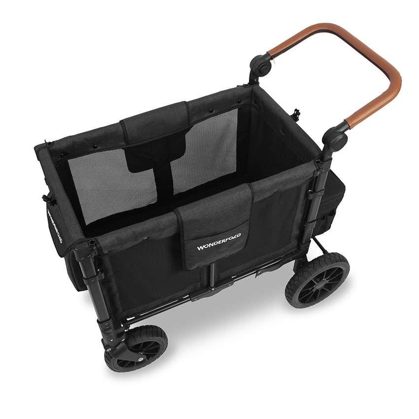 Chariot de transport pour enfants double Luxe Volcano Black   