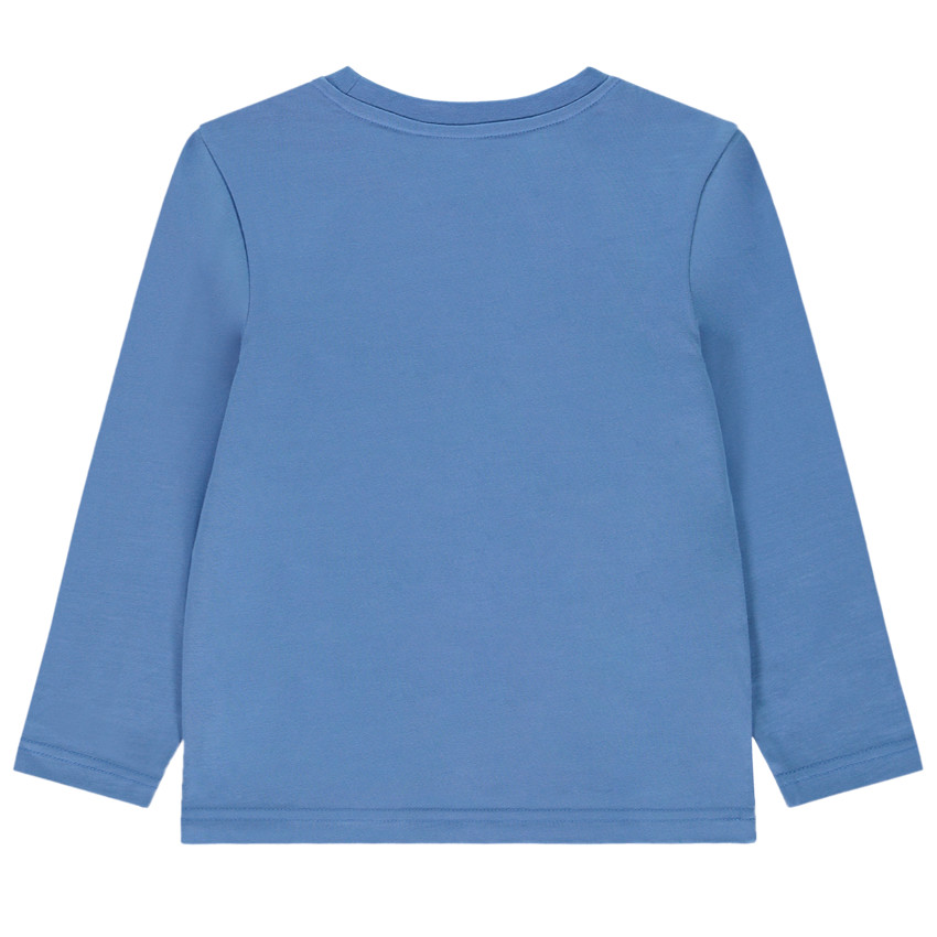 T-shirt manches longues patch ours pour garçon 