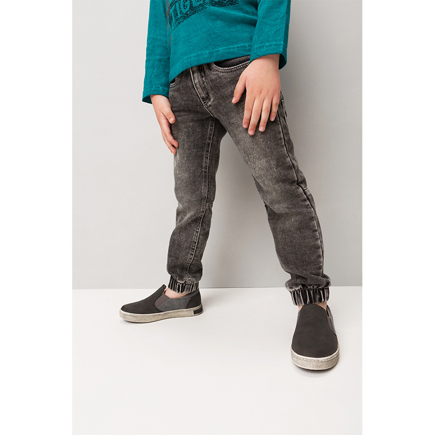 Pantalon en molleton effet denim 