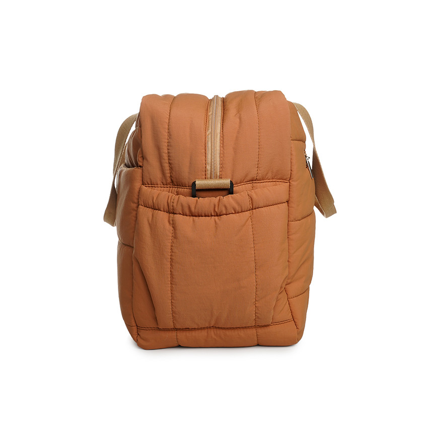 Sac à langer matelassé avec tapis Pluméa ocre 