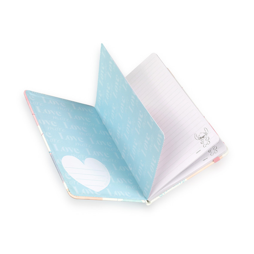 Carnet de notes A5 avec rabat élastique Stitch Disney 
