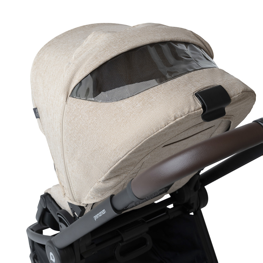 Poussette trio Alba avec nacelle beige/noir 