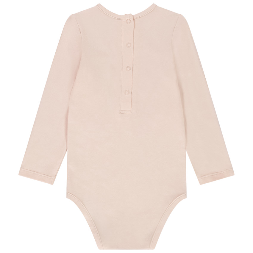 Lot de 3 bodies manches longues unis pour bébé fille 