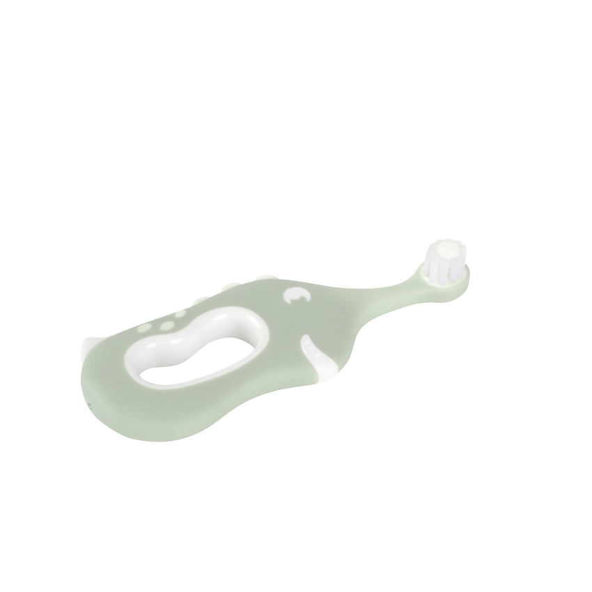 Brosse à dents ergonomique 6M+ Dinosaure vert - Vert (Prémaman) - Image 1