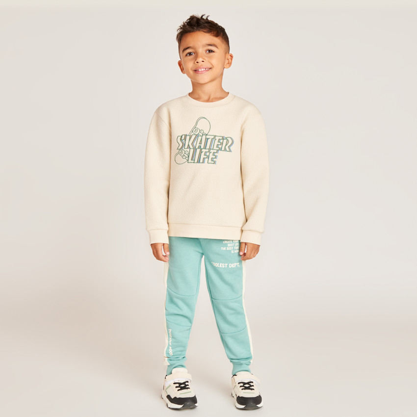 Sweat molleton print skate pour garçon 