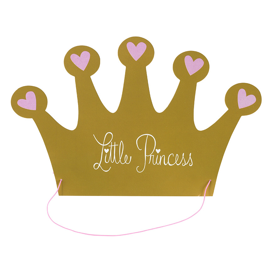 Lot de 10 chapeaux d'anniversaire forme couronne en carton  