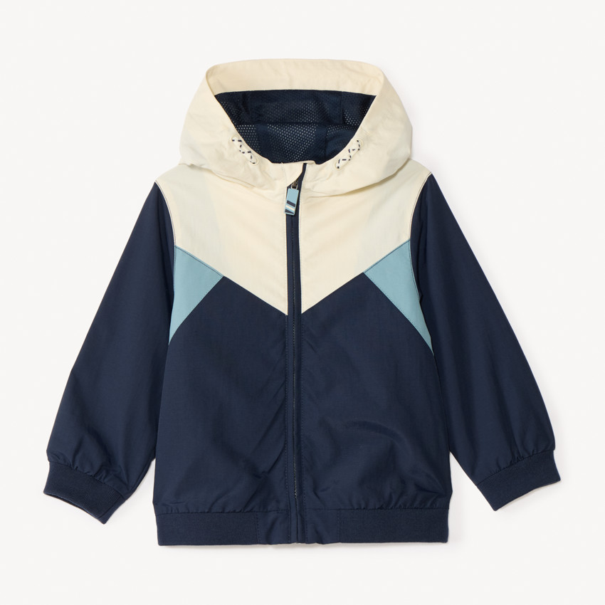 Coupe-vent à capuche en ripstop imperméable pour bébé garçon