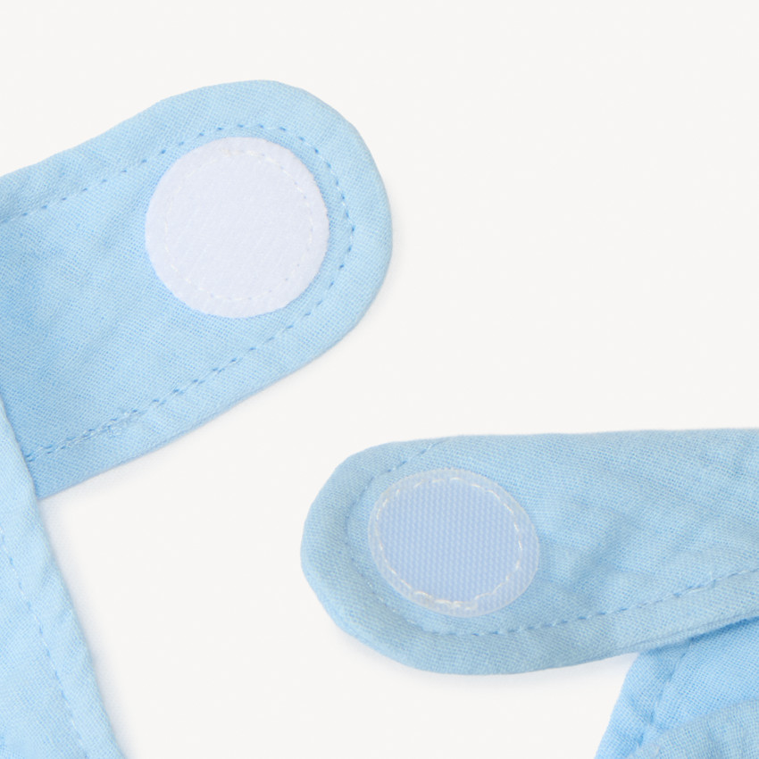 Lot de 3 bavoirs bandana en gaze de coton motifs myrtilles pour bébé fille 