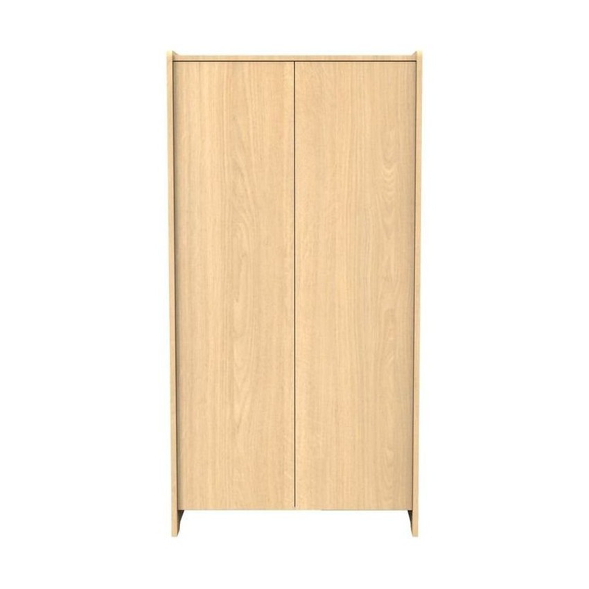 Armoire à 2 portes Cannelle aspect chêne miel 