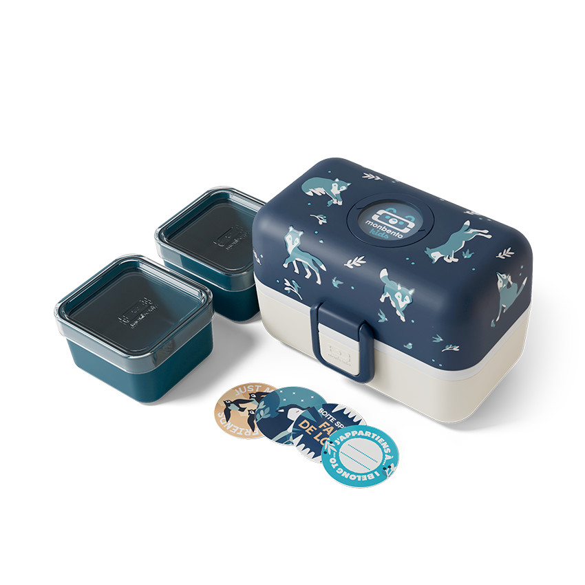 Lunchbox 800ml Tresor wolf bleu - Bleu (Monbento) - Image 2