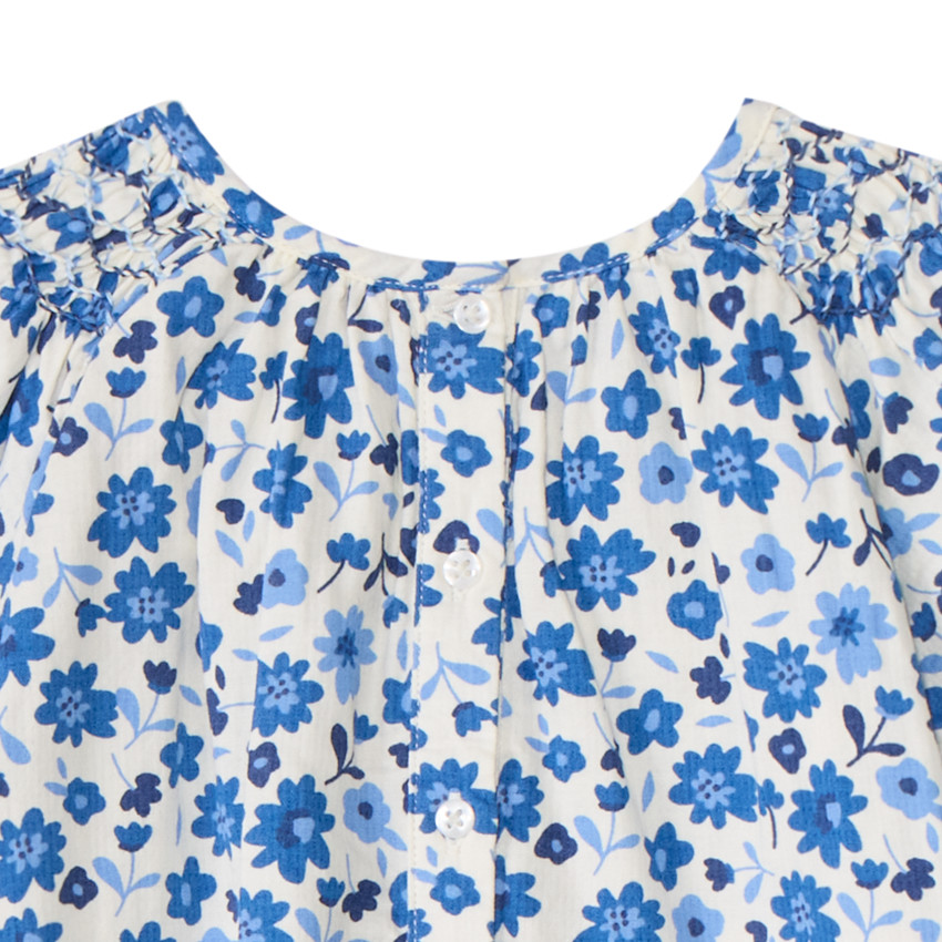 Ensemble 2 pièces avec tunique fleurie pour bébé fille 