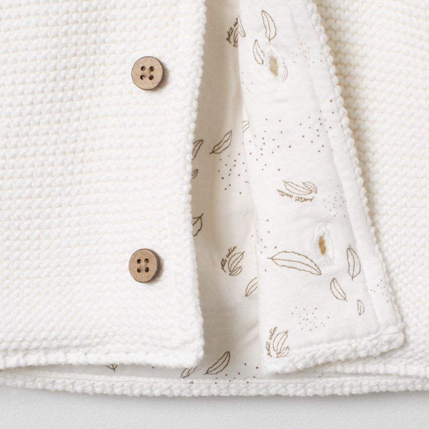 Gilet à capuche en coton doublé jersey imprimé pour bébé 