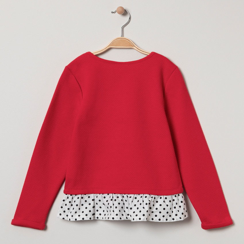 Sweat en molleton effet 2 en 1 print Minnie Disney à paillettes 