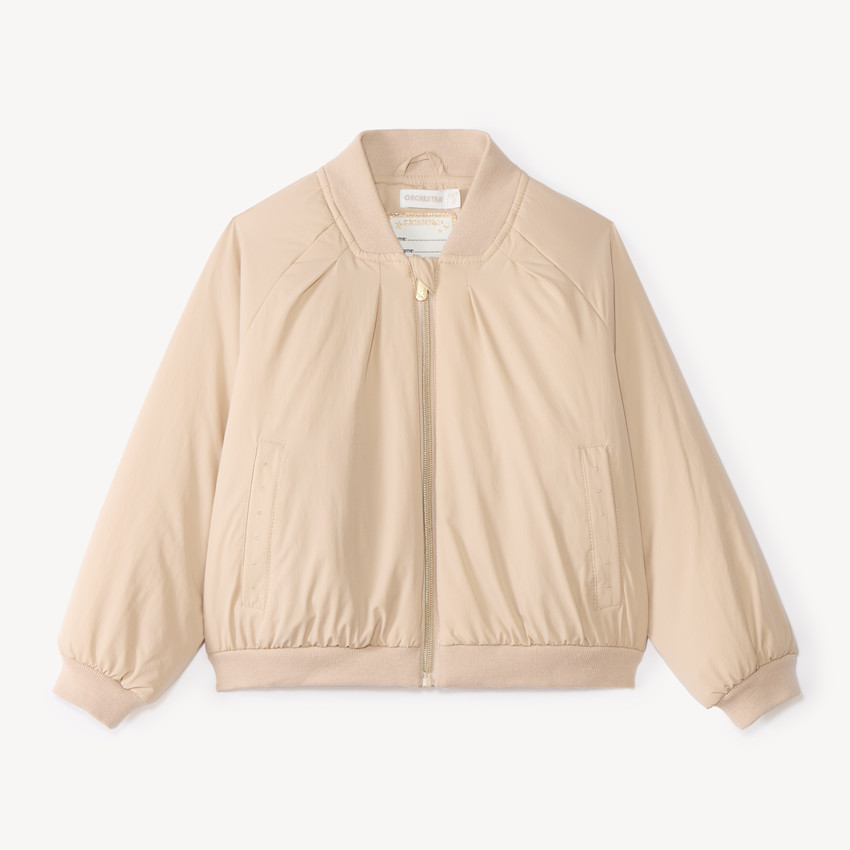 Veste fille style bomber en toile 