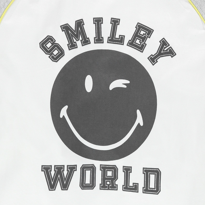 Junior - Pyjama en jersey court print Smiley 