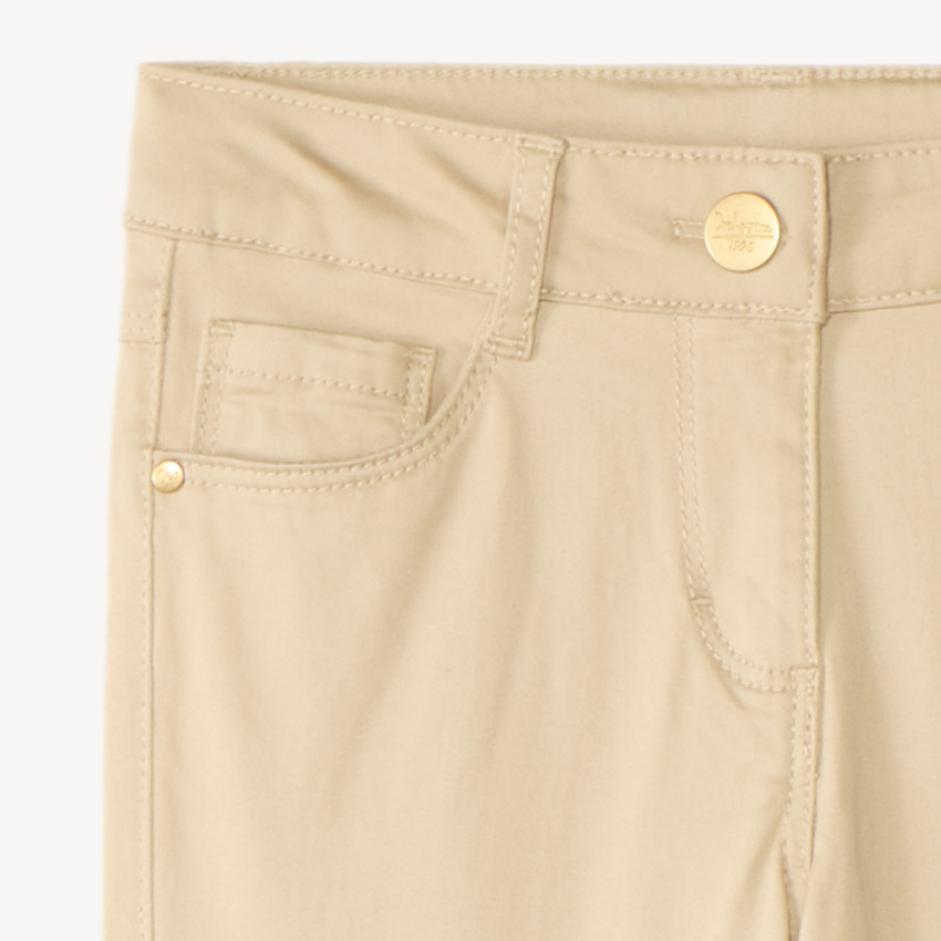 Pantalon slim uni pour fille 