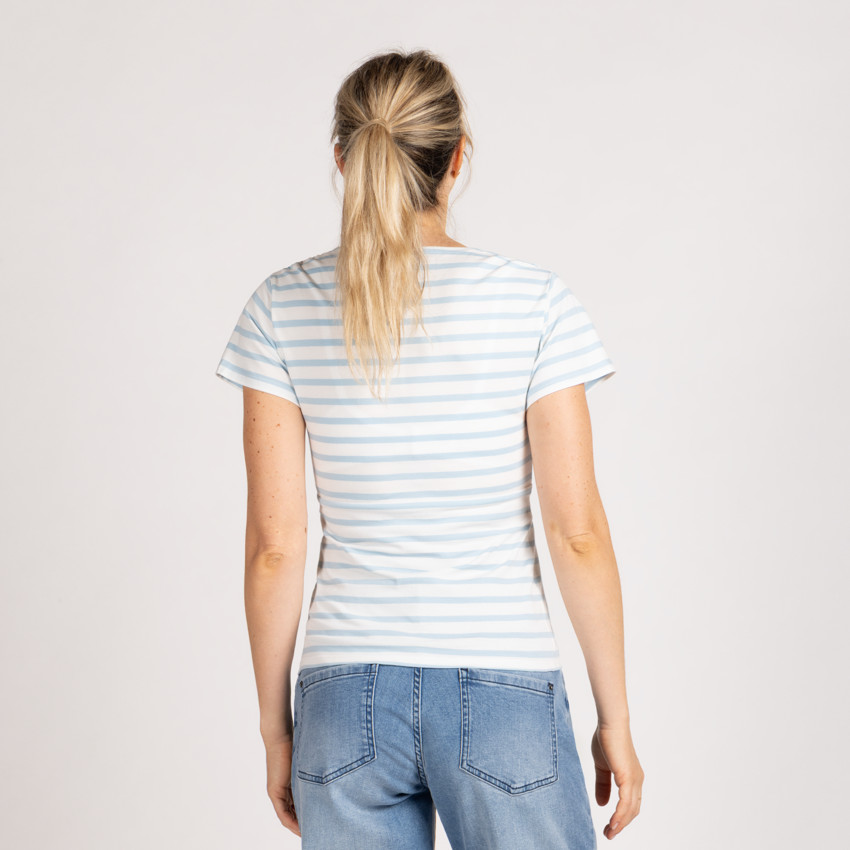 T-shirt de grossesse et d'allaitement manches courtes croisé 