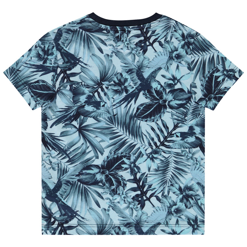 T-shirt manches courtes imprimé nature pour garçon 