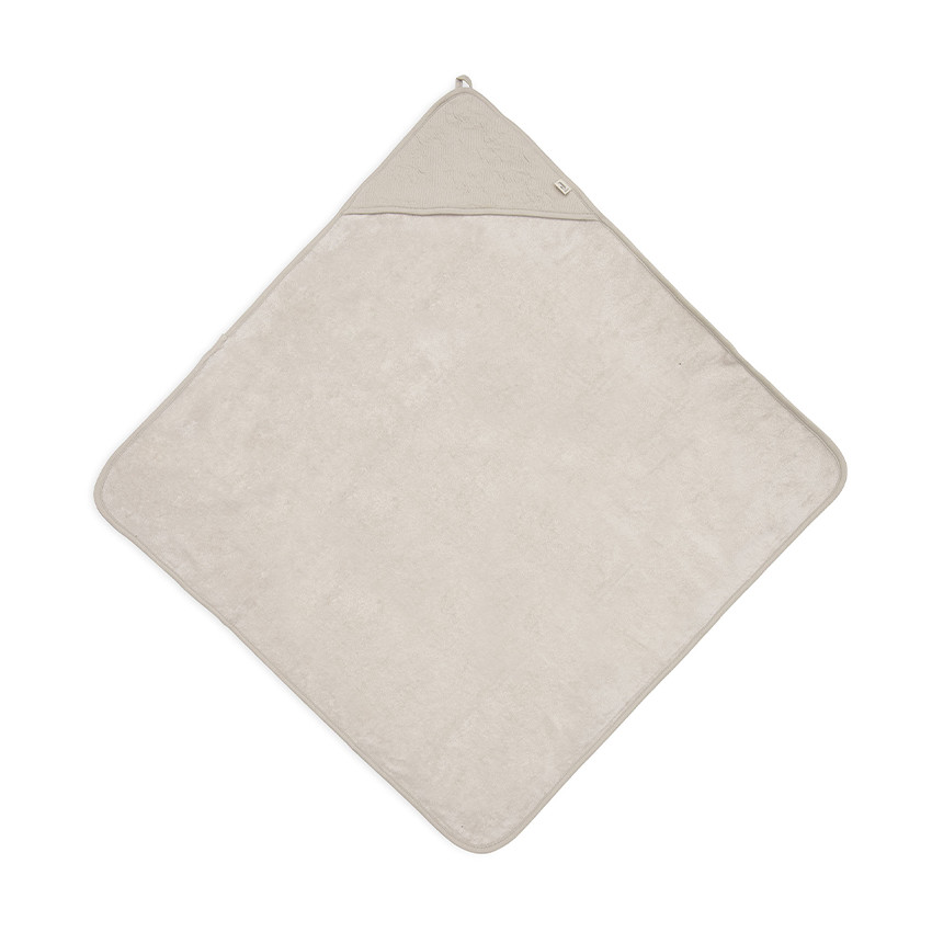 Cape de bain éponge 75 x 75 cm Soft Waves nougat 