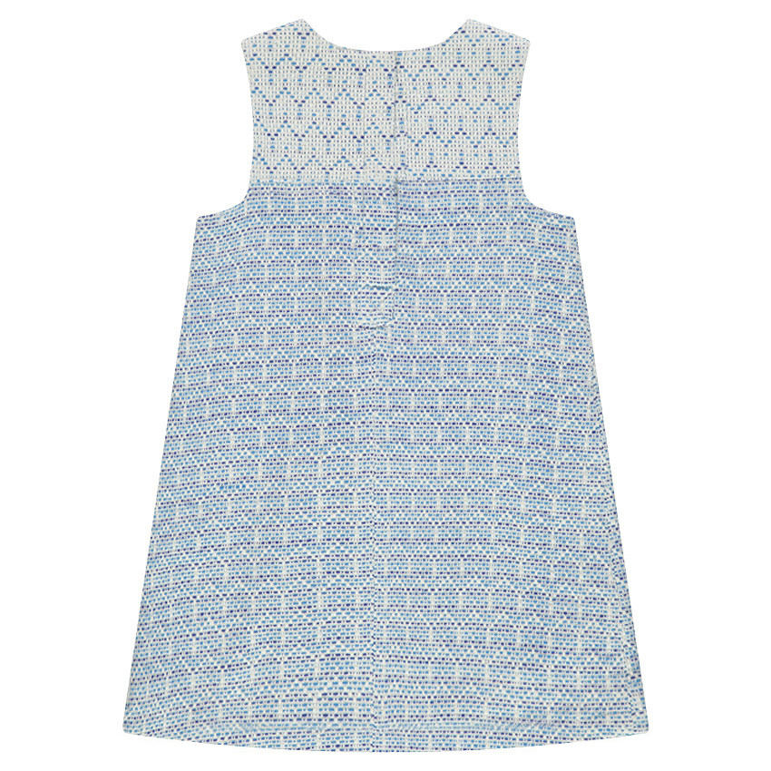 Robe imprimée en jacquard avec franges fantaisie 