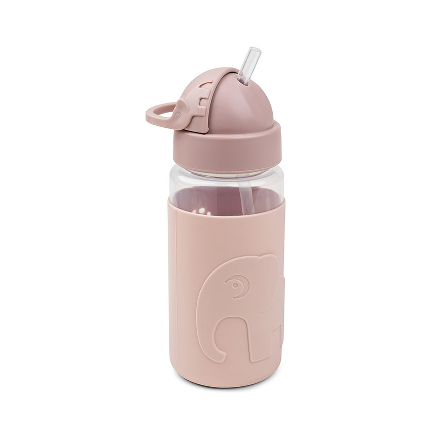 Gourde à paille easy-grip Elphee rose 