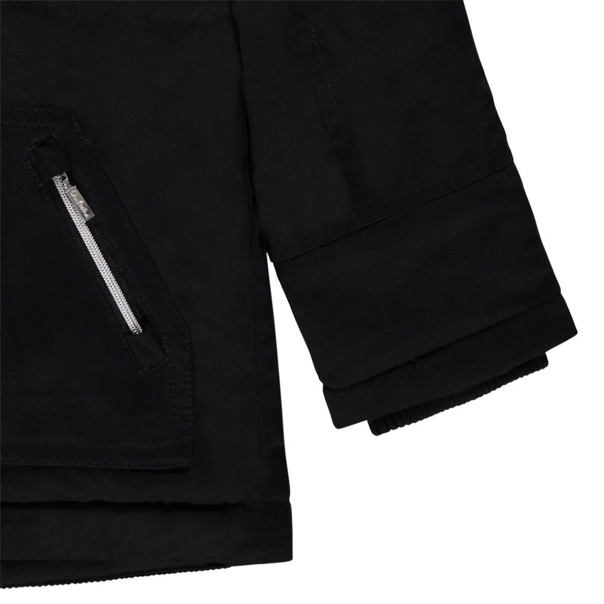 Parka longue déperlante doublée sherpa à capuche et fausse fourrure 