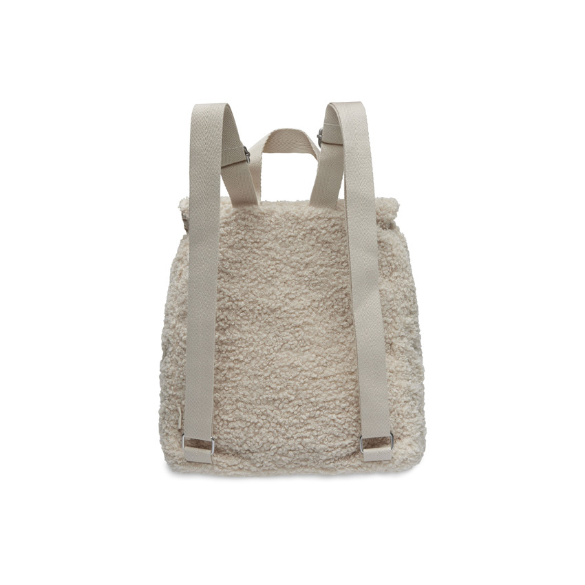 Sac à dos en tissu bouclette - Naturel - Beige (Jollein) - Image 1