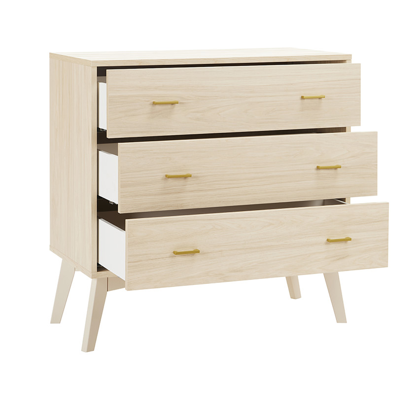 Commode 3 tiroirs Cameron 