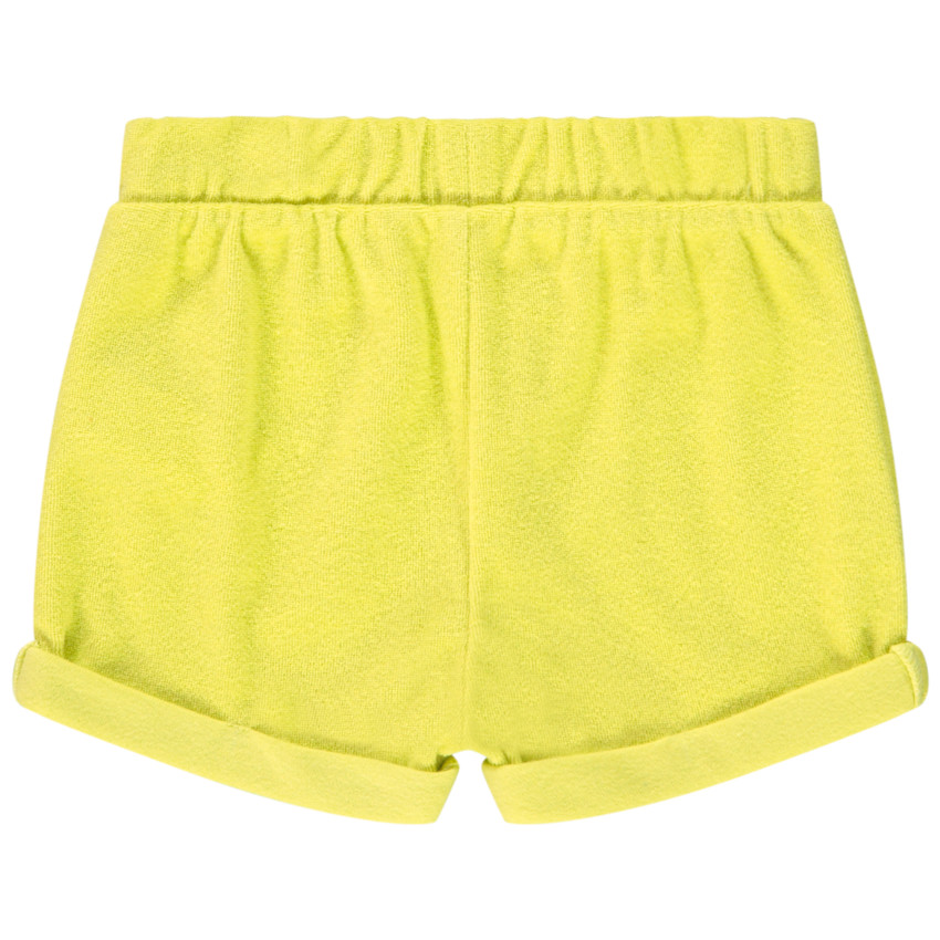 Short éponge uni pour bébé fille 