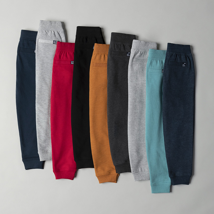 Pantalon de jogging en molleton uni pour enfant garçon 